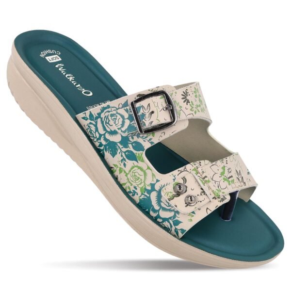 Slip-on Sandals for Women|Lightweight PU Wedge Sole, Comfortable Sandal|Walking, Shopping, Travel, Casual Wear Sandal-WLR74019-Plum