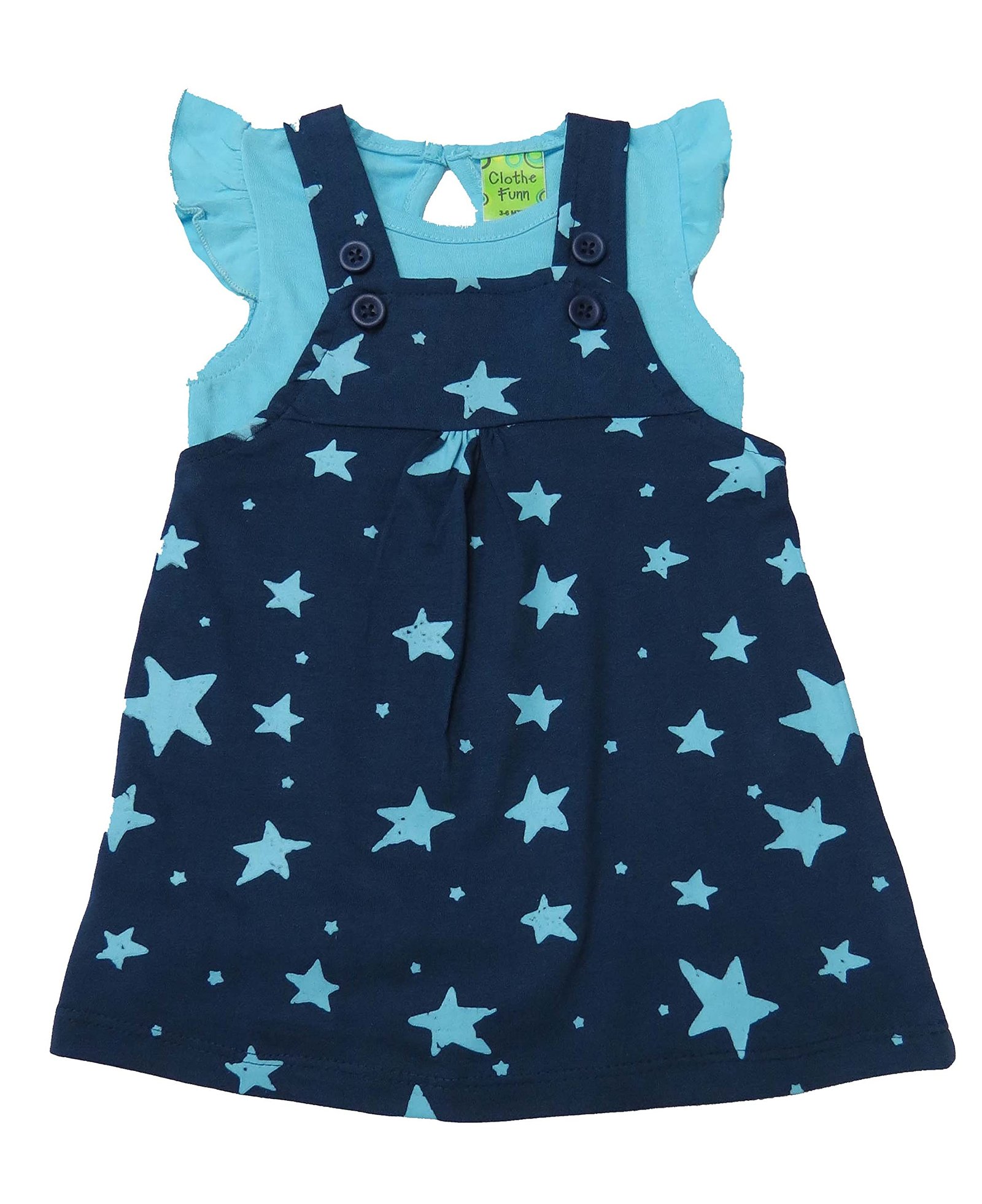 Clothe Funn New Born Baby Girl Dress Knee Length