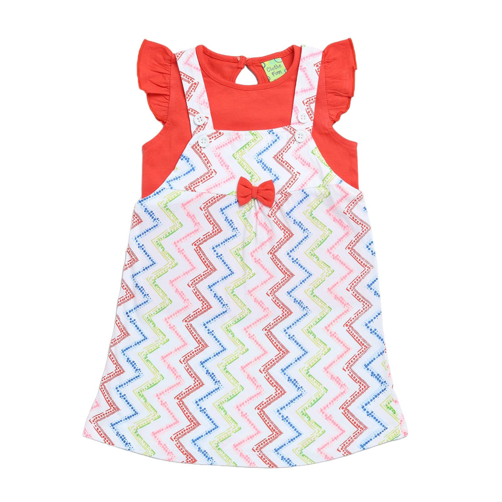 Clothe Funn New Born Baby Girl Dress Knee Length - Image 3