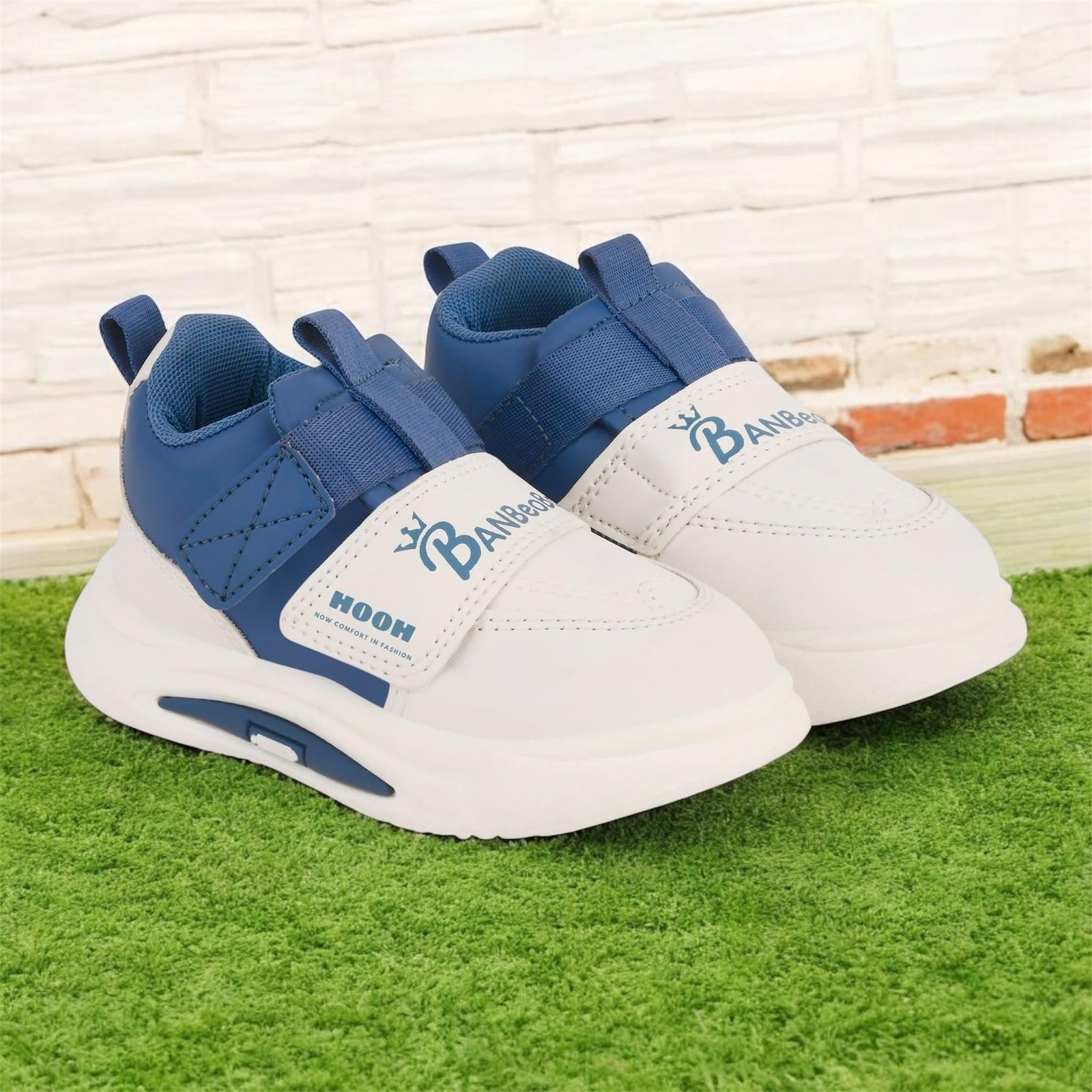 Kids Fashion Sneakers, Unisex Comfort Shoes with Velcro Strap for Baby Boys and Girls for Age 18 Months to 7 Years - Image 5