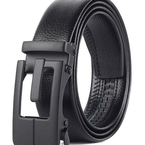 Men's Vegan Leather Belt Formal/Casual Black (80 Pics)