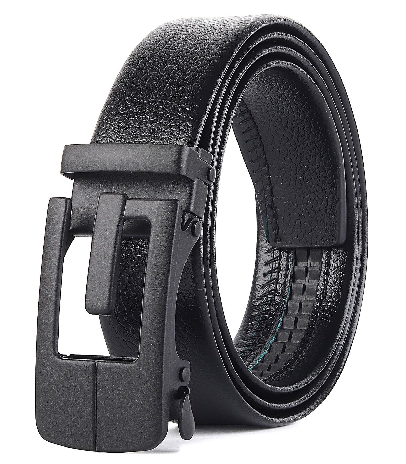 Men's Vegan Leather Belt Formal/Casual Black (80 Pics)
